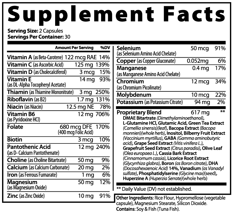 Peak IQ — Focus formula